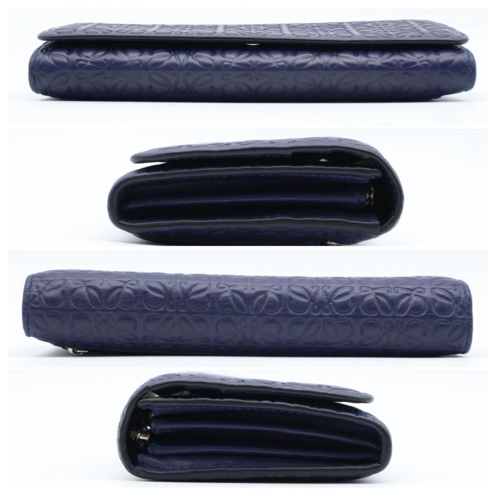 Loewe Repeat Anagram Wallet Navy — view 9