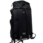 Prada Nylon Triangular Plate Logo Backpack Black — view 2