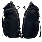 Prada Nylon Triangular Plate Logo Backpack Black — view 3