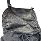 Prada Nylon Triangular Plate Logo Backpack Black — view 6
