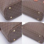 Celine Macadam Pattern 2-Way Handbag Leather Brown — view 9
