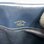 Gucci Handbag Navy Leather Gold — view 7