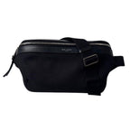 Saint Laurent Waist Pouch Canvas Belt Bag Black — view 2