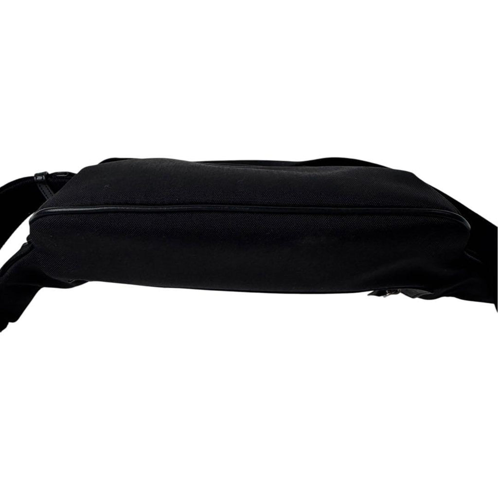 Saint Laurent Waist Pouch Canvas Belt Bag Black — view 6
