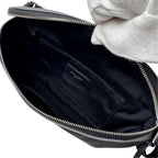 Saint Laurent Waist Pouch Canvas Belt Bag Black — view 7