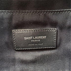 Saint Laurent Waist Pouch Canvas Belt Bag Black — view 8