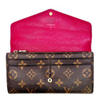 Louis Vuitton Monogram Portefeuille Sarah Fuchsia Wallet — view 2