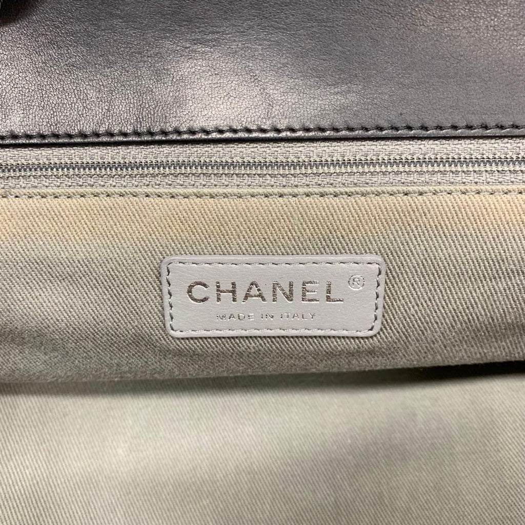 Chanel Quilted CC Logo Lambskin Shoulder Bag — view 8