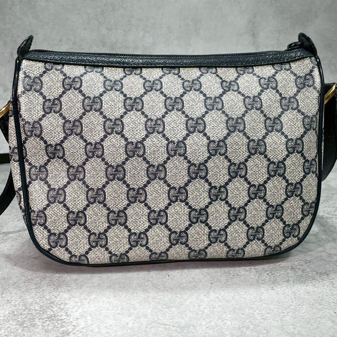 Gucci GG Sherry Line Shoulder Bag Navy Leather — view 3