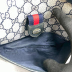 Gucci GG Sherry Line Shoulder Bag Navy Leather — view 6