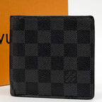 Louis Vuitton Portefeuille Marco Damier Graphite Bifold Compact Wallet — view 2