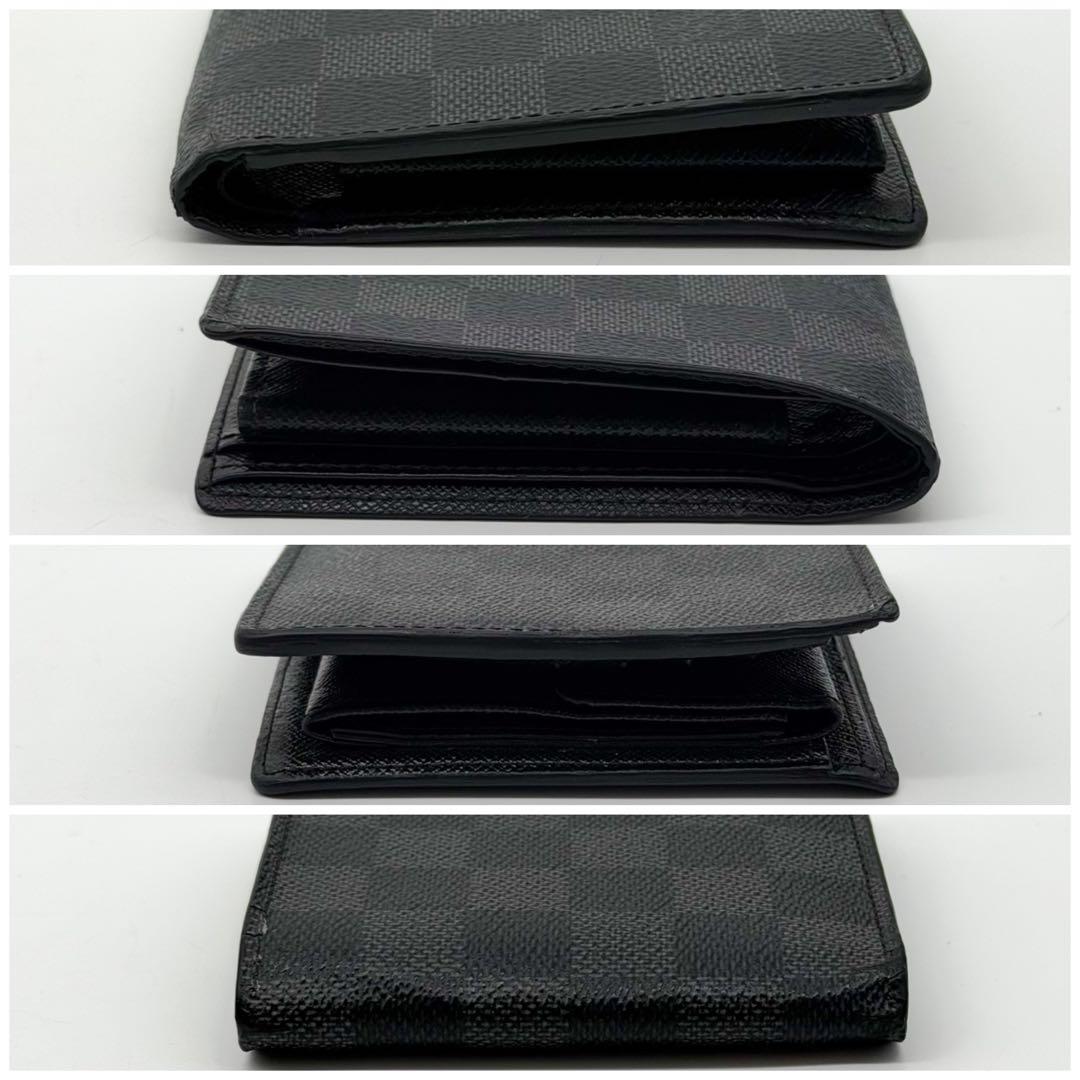 Louis Vuitton Portefeuille Marco Damier Graphite Bifold Compact Wallet — view 4