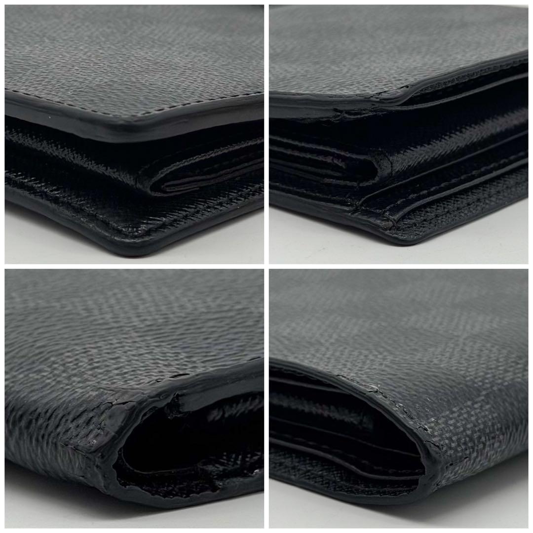 Louis Vuitton Portefeuille Marco Damier Graphite Bifold Compact Wallet — view 5