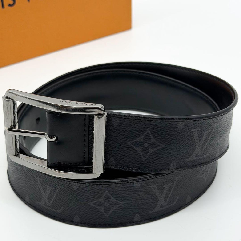 Louis Vuitton Ceinture Reverso Eclipse Monogram Taigarama Belt — view 2
