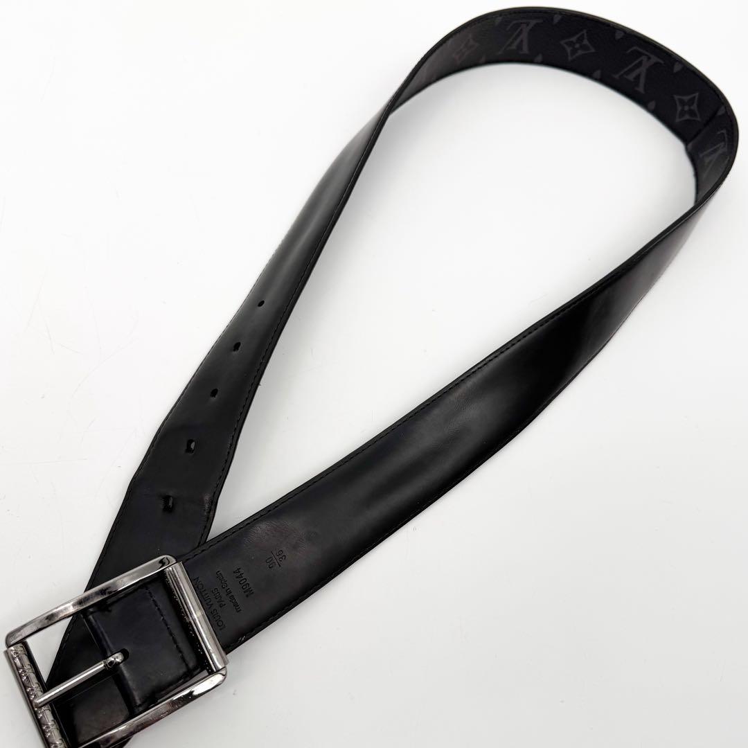 Louis Vuitton Ceinture Reverso Eclipse Monogram Taigarama Belt — view 4