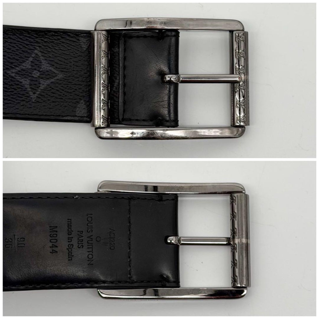 Louis Vuitton Ceinture Reverso Eclipse Monogram Taigarama Belt — view 6