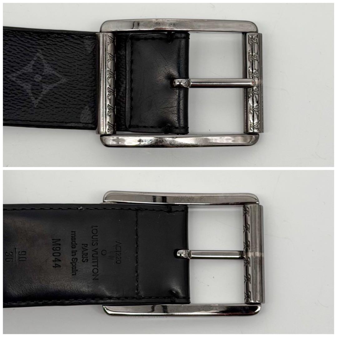 Louis Vuitton Ceinture Reverso Eclipse Monogram Taigarama Belt — view 6