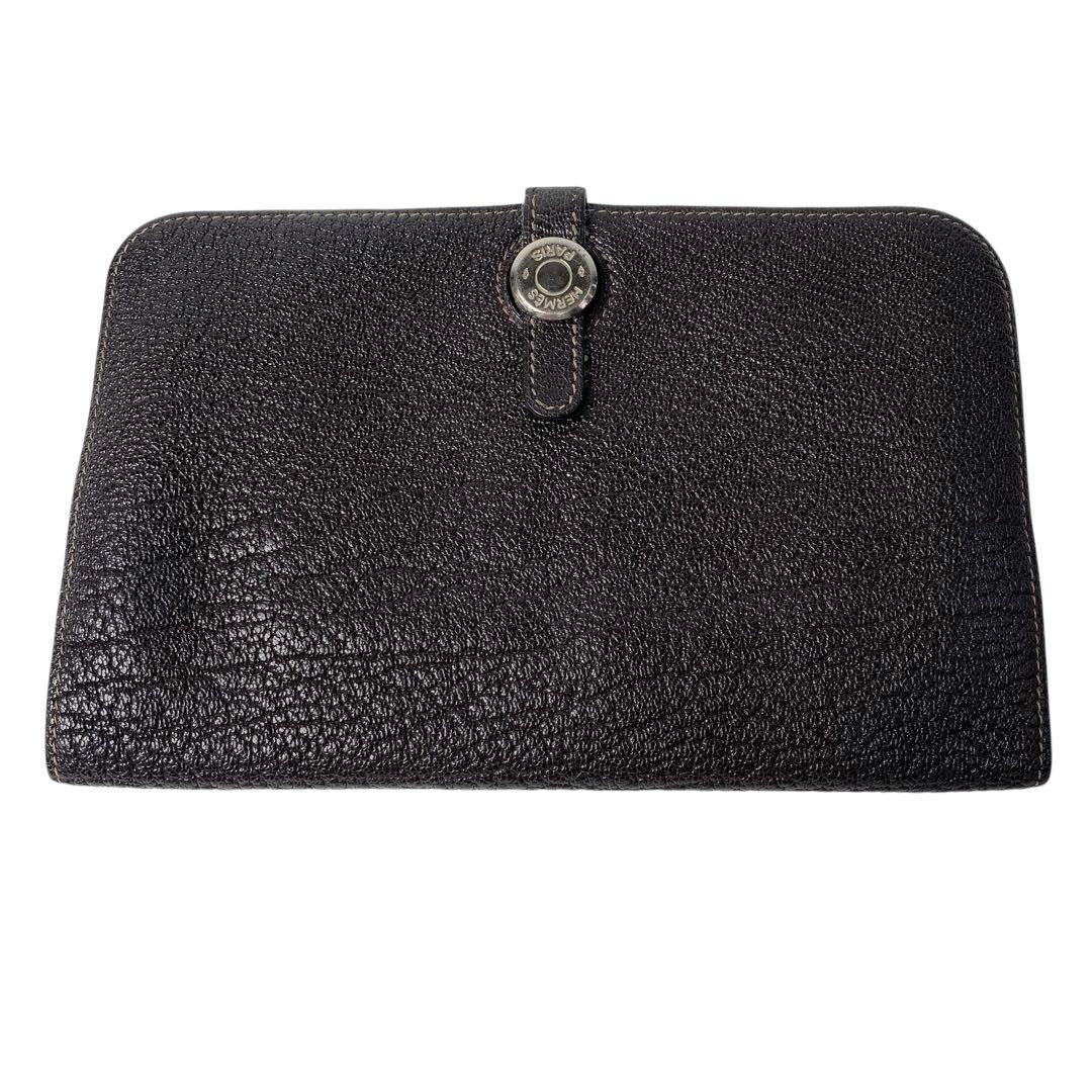 Hermes Dogon Duo GM Bifold Wallet with Coin Case Leather — view 2