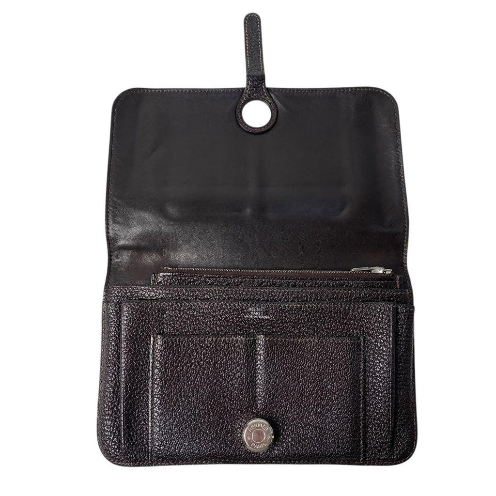 Hermes Dogon Duo GM Bifold Wallet with Coin Case Leather — view 7