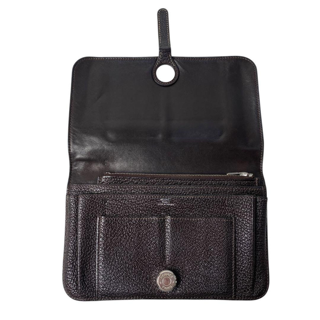 Hermes Dogon Duo GM Bifold Wallet with Coin Case Leather — view 7