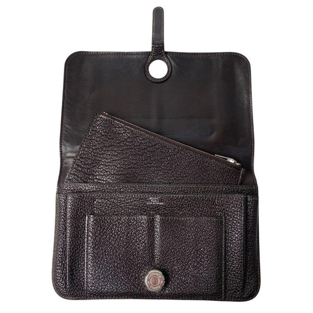 Hermes Dogon Duo GM Bifold Wallet with Coin Case Leather — view 8