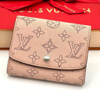 Louis Vuitton Monogram Mahina Portefeuille Iris Compact Fold Wallet