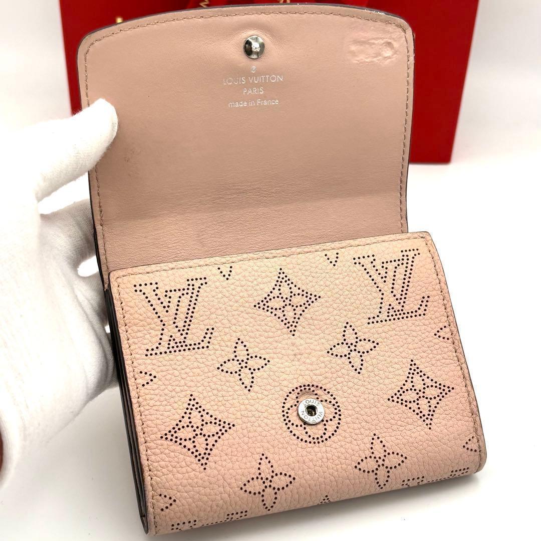 Louis Vuitton Monogram Mahina Portefeuille Iris Compact Fold Wallet — view 3