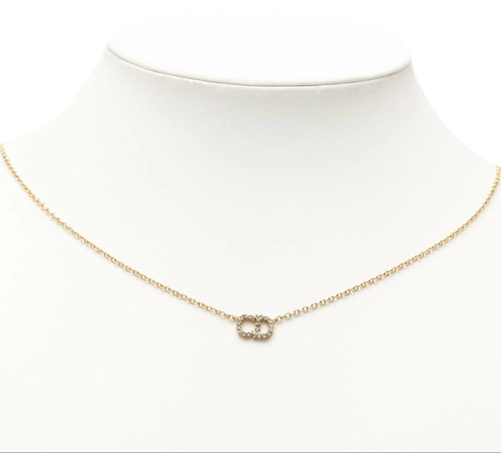 Dior Clair de Lune CD Logo Necklace — view 3
