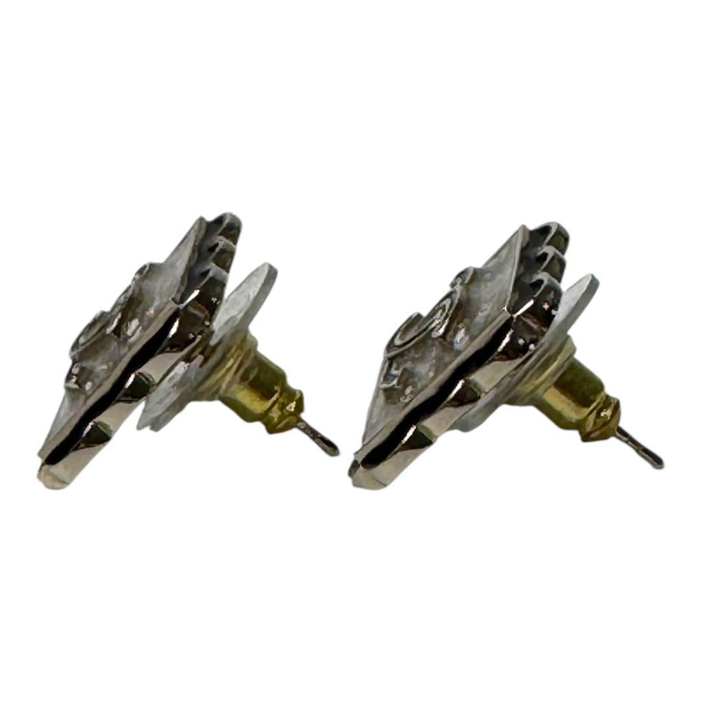 Chanel Square CC Logo Earrings — view 4