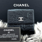 Chanel Wallet Camellia Embossed Hook Trifold — view 2