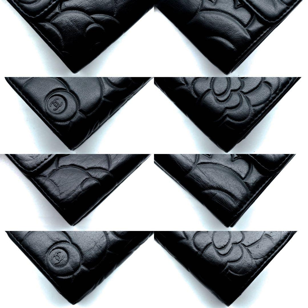 Chanel Wallet Camellia Embossed Hook Trifold — view 9