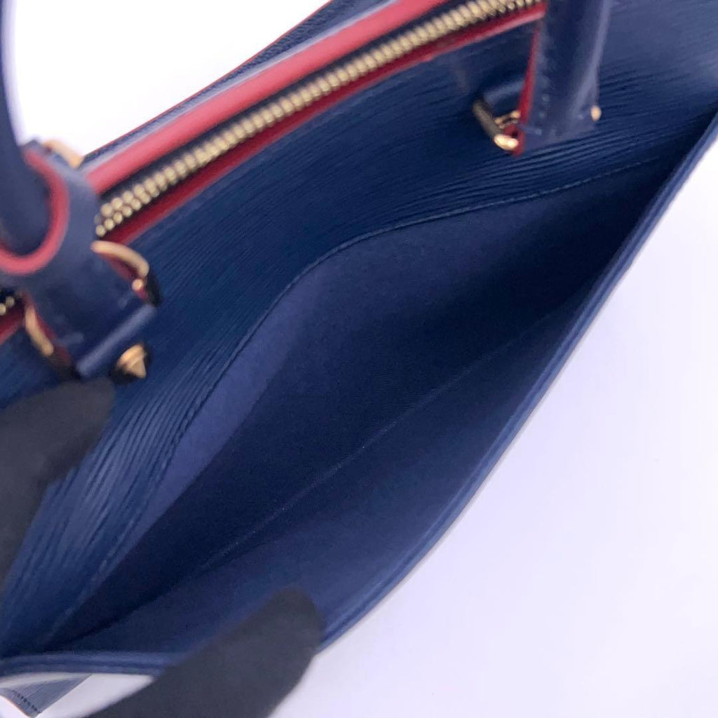 Louis Vuitton Epi Vano MM Handbag Navy — view 4
