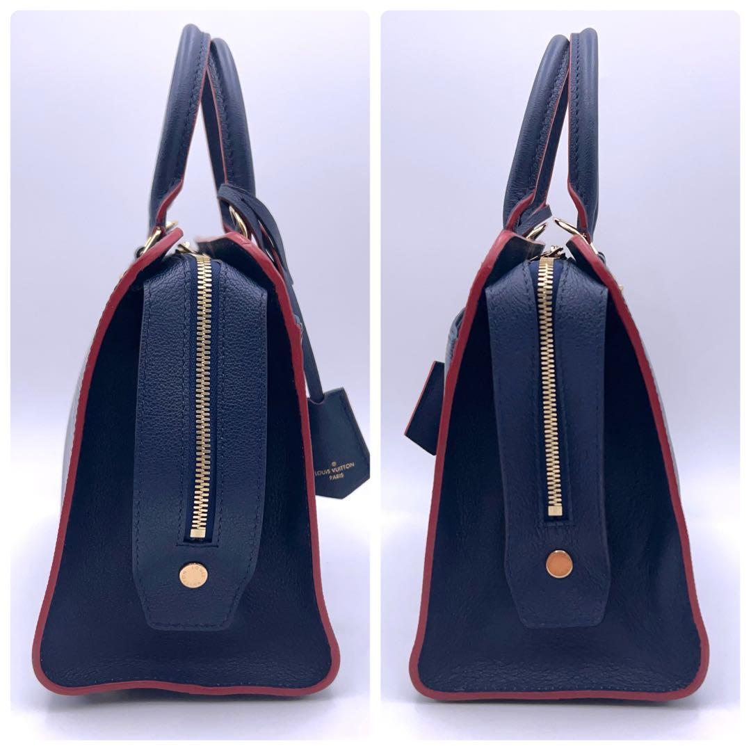 Louis Vuitton Epi Vano MM Handbag Navy — view 6
