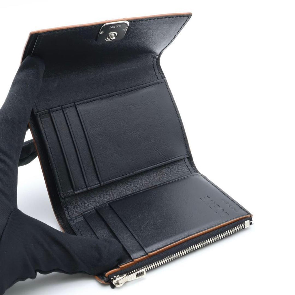 Loewe Trifold Tri Foldwallet Black Anagram Wallet — view 5