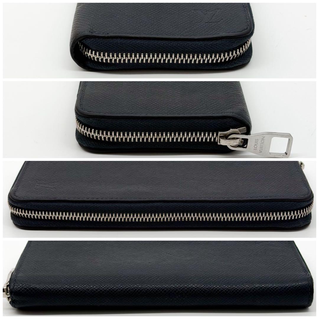 Louis Vuitton Zippy Wallet Vertical Taiga Navy — view 4