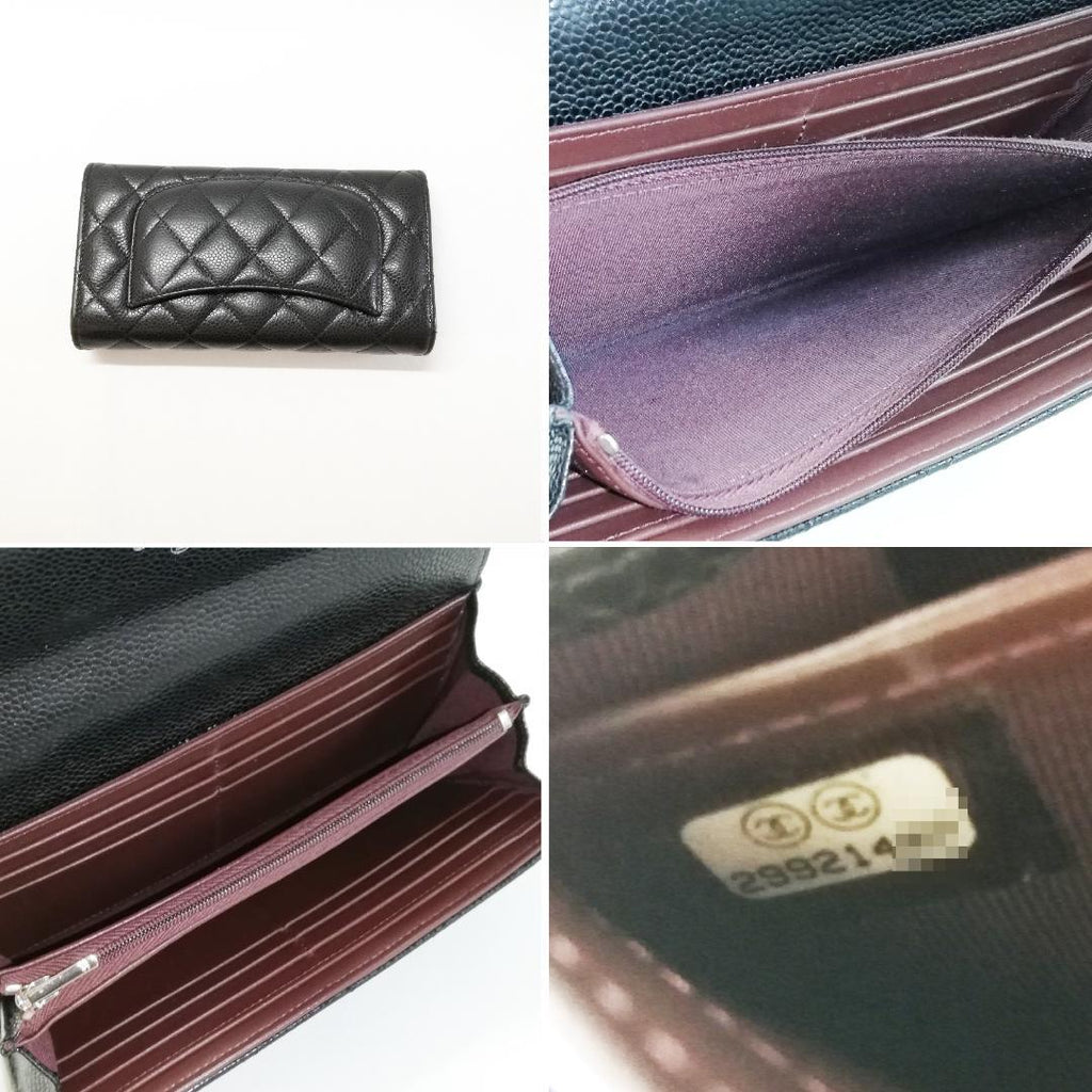 Chanel Wallet Caviar Leather Chain Shoulder — view 4