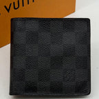 Louis Vuitton Portefeuille Marco Damier Graphite Compact Black Wallet — view 2