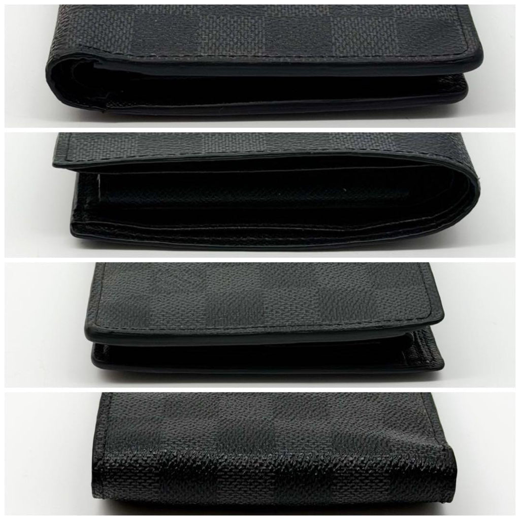 Louis Vuitton Portefeuille Marco Damier Graphite Compact Black Wallet — view 4