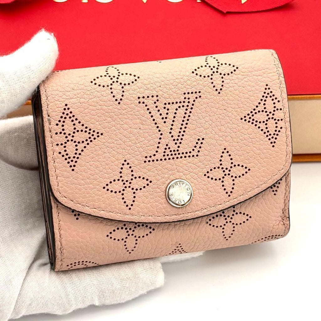 Louis Vuitton Wallet Portefeuille Iris XS Monogram Mahina Pink