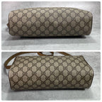 Gucci GG Sherry Line Shoulder Bag Brown Leather Logo — view 8