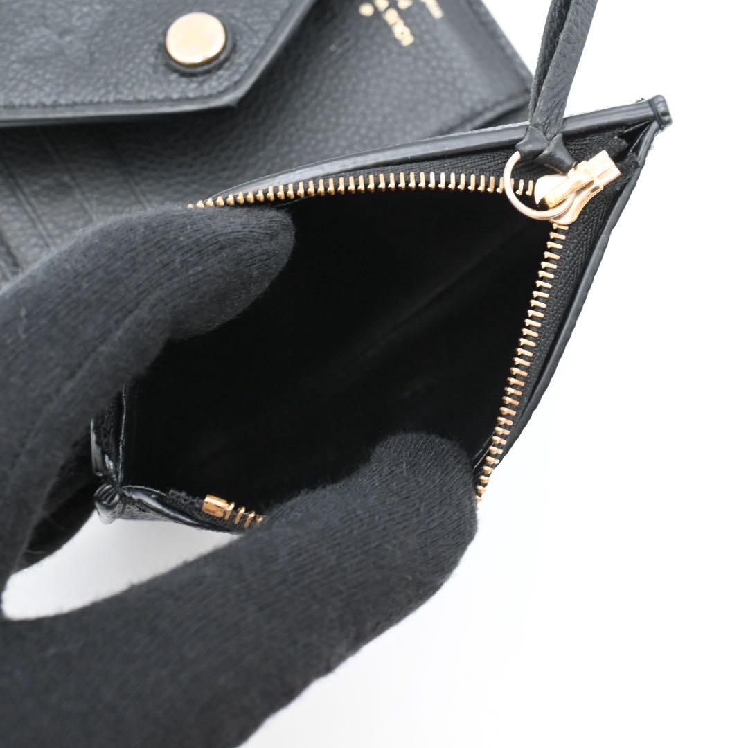 Louis Vuitton Empreinte Trifold Wallet Victorine Black — view 5