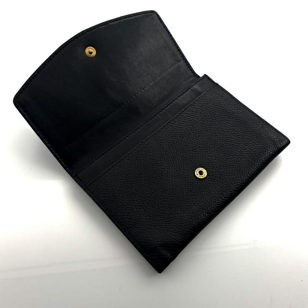 Chanel Wallet Coco Stitch Jumbo CC Logo Caviar Medium — view 4