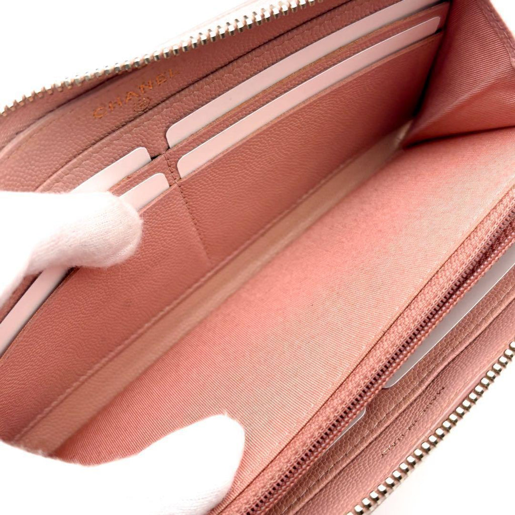Chanel Wallet Camellia Caviar Round — view 6