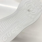 Gucci GG Supreme Leather Logo Side Gore Boots White — view 9