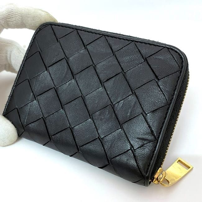 Bottega Veneta Coin Case Black Intrecciato — view 4