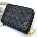 Bottega Veneta Coin Case Black Intrecciato — view 4