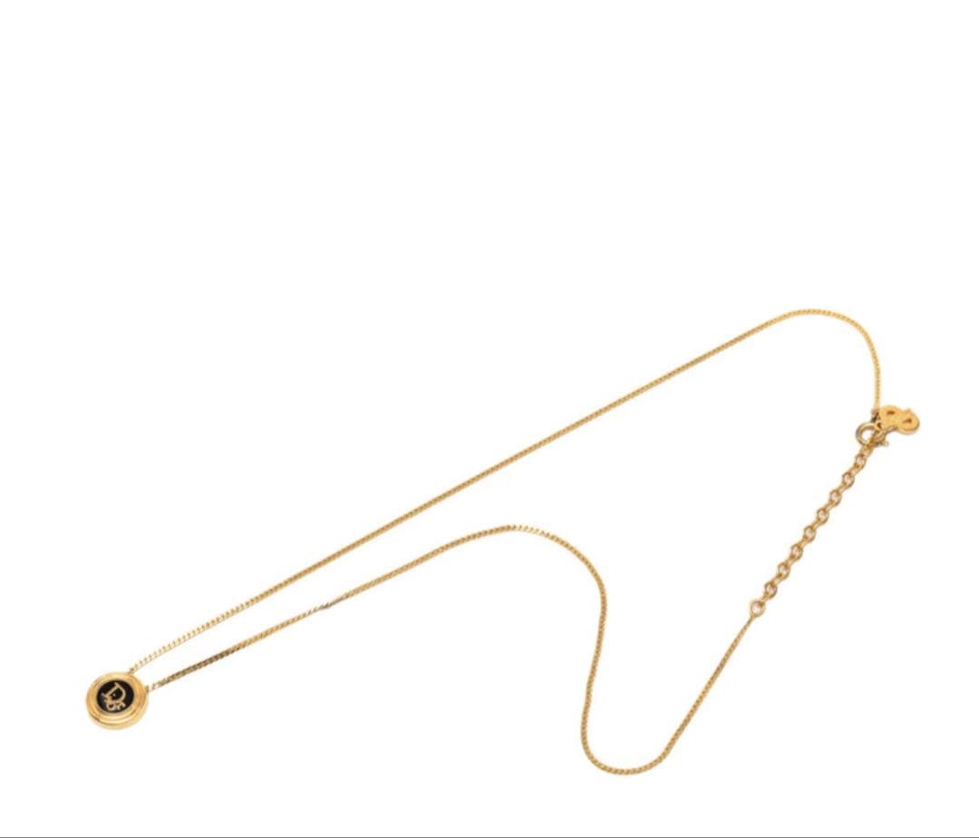 Dior Logo Pendant Gold Black — view 5