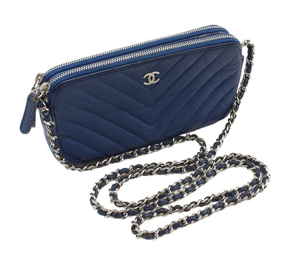 Chanel Caviar Leather Stitch Chain — view 2