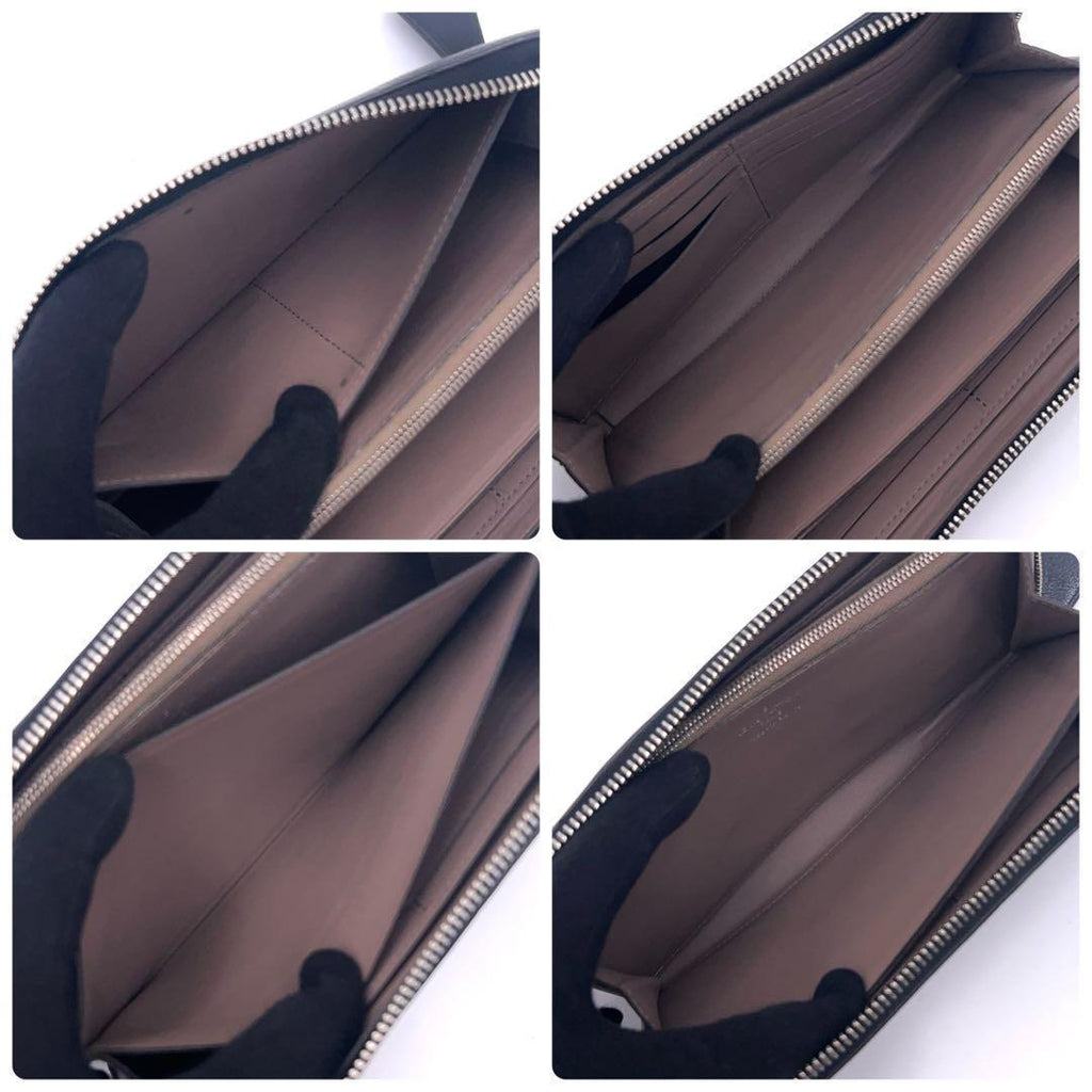 Louis Vuitton Taurillon Portefeuille Comet Wallet Black — view 4