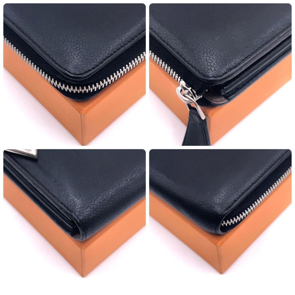 Louis Vuitton Taurillon Portefeuille Comet Wallet Black — view 7